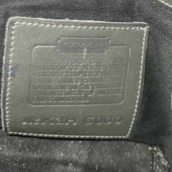 Vintage Coach Crossbody bag, Slate Gray Leather - Picture 2 of 4